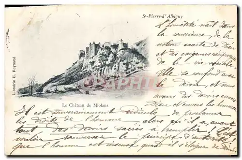 Cartes postales Chateau de Miolans St Pierre d'Albigny