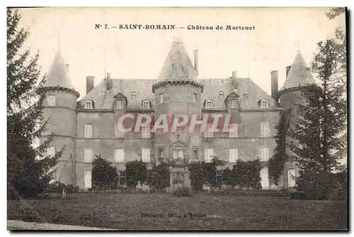 Cartes postales Chateau de Martenet Saint Romain