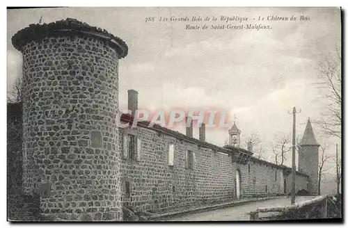 Ansichtskarte AK Chateau du Bois Route de Saint Genest Malifaux Les grands bois de la Republique