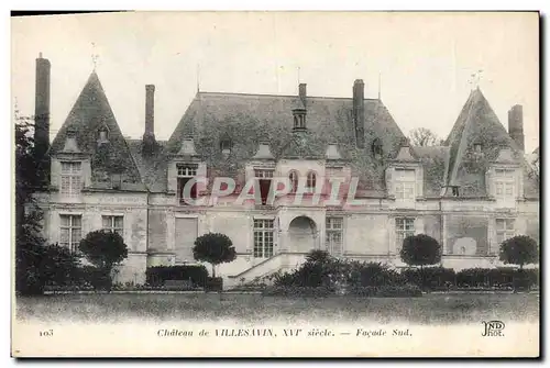 Ansichtskarte AK Chateau de Villesavin Facade Sud