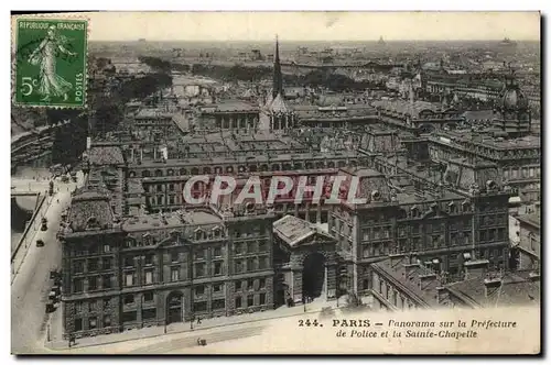 Cartes postales Paris Panorama sur la Prefecture de Police et la Sainte Chapelle