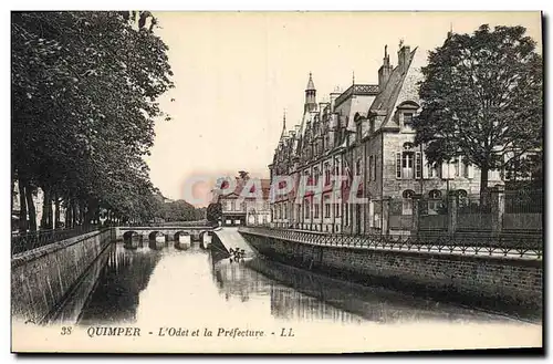 Cartes postales Quimper L'Odet et la Prefecture