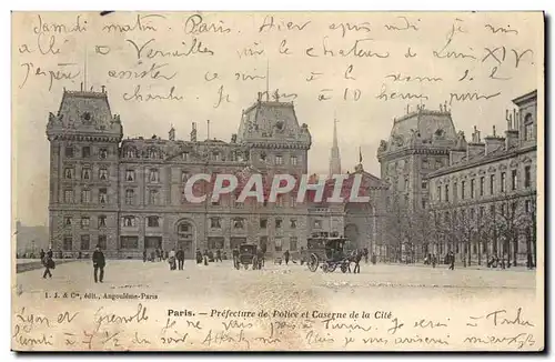 Cartes postales Paris Prefecture de Police et caserne de la Cite