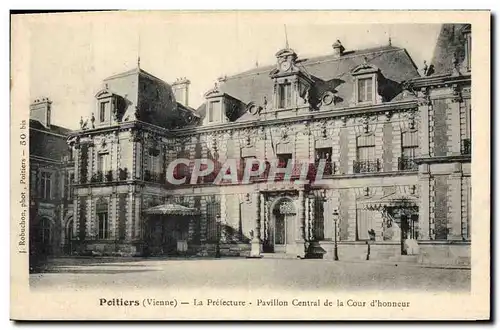 Cartes postales Prefecture Pavillon central de la Cour d'honneur Poitiers