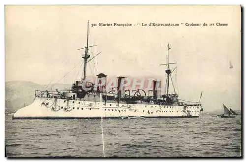 Ansichtskarte AK Bateau de guerre Le D'Entrecasteaux Croiseur de 1ere classe