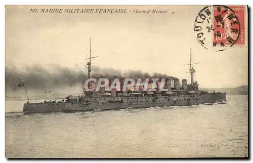Cartes postales Bateau de guerre Ernest Renan