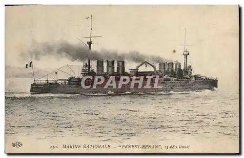 Cartes postales Bateau de guerre Ernest Renan