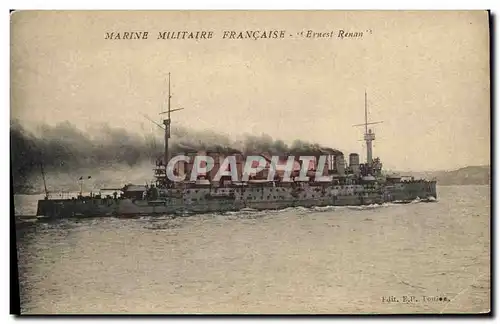 Cartes postales Bateau de guerre Ernest Renan