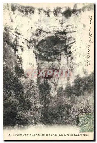 Ansichtskarte AK Grotte Grottes Environs de Salins les Bains La grotte Sarrazine