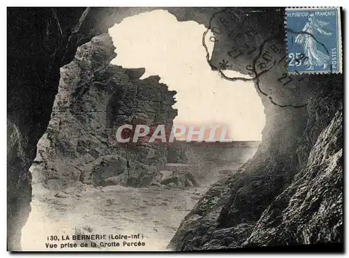 Cartes postales Grotte Grottes La Bernerie Vue prise de la grotte percee