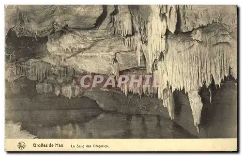 Ansichtskarte AK Grotte Grottes de Han La salle des draperies