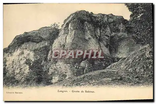 Cartes postales Grotte de Sabinus Langres Grottes