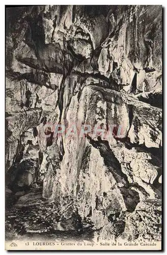 Cartes postales Grotte Grottes du Loup Salle de la grande cascade