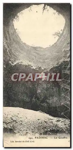 Cartes postales Grotte Grottes Padirac Le gouffre