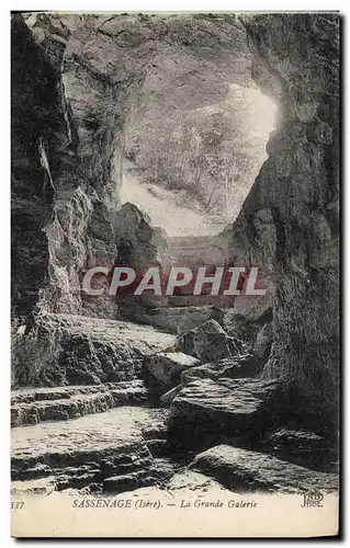 Cartes postales Grotte Grottes Sassenage La grande galerie