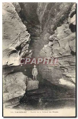 Ansichtskarte AK Grotte Grottes Padirac Entree de la galerie des Etroits