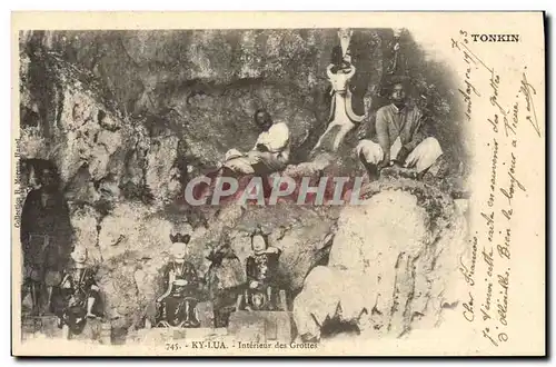 Ansichtskarte AK Grotte Grottes Ky Lua Interieur des grottes Tonkin Indochine