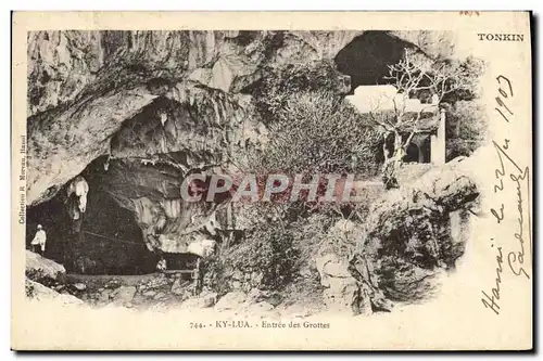 Ansichtskarte AK Grotte Grottes Ky Lua Entree des grottes Tonkin Indochine