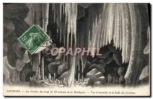 Ansichtskarte AK Grotte Grottes Lourdes Les grottes du loupm Vue d'ensemble de la Salle des Cristaux