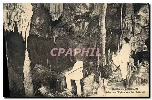 Ansichtskarte AK Grotte Grottes de Dargilan Salle de l'eglise vue des tribunes