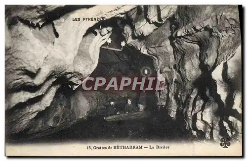 Cartes postales Grotte Grottes de Betharram La riviere