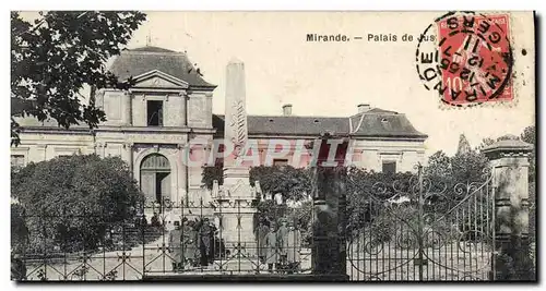 Cartes postales Palais de justice Mirande