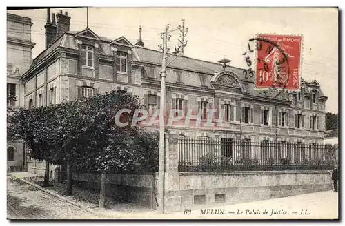 Cartes postales Palais de justice Melun