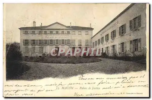Cartes postales Palais de justice Macon