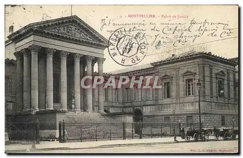 Cartes postales Palais de justice Montpellier