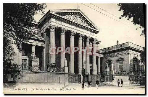 Ansichtskarte AK Palais de justice Nimes