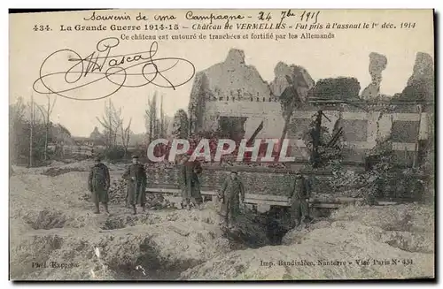 Cartes postales Militaria Chateau de Vermeilles