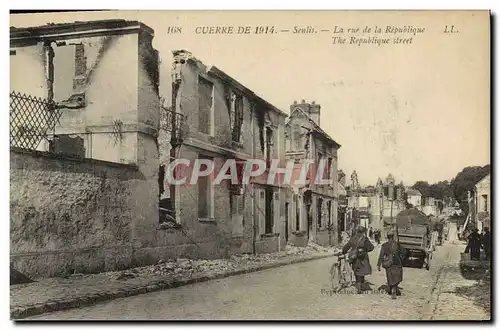 Ansichtskarte AK Militaria Senlis La Rue de la Republique