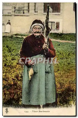 Cartes postales Folklore Fileuse bourdonnaise