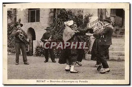 Ansichtskarte AK Folklore Royat Bourrees d'Auvergne au Paradis