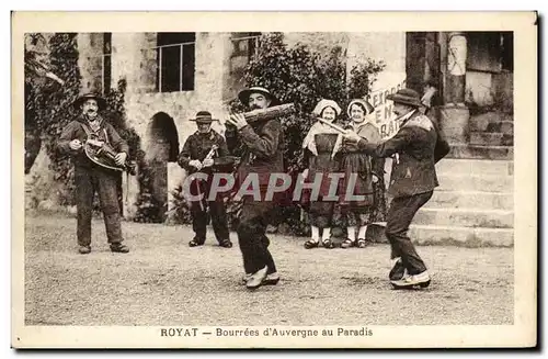 Ansichtskarte AK Folklore Royat Bourrees d'Auvergne au Paradis