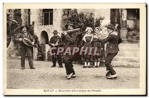 Cartes postales Folklore Royat Bourrees d'Auvergne au Paradis