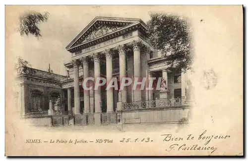 Cartes postales Palais de justice Nimes