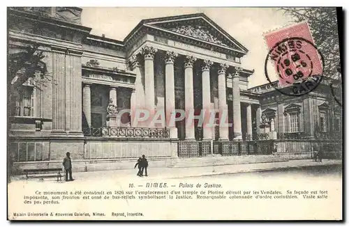 Cartes postales Palais de justice Nimes