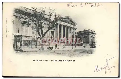 Ansichtskarte AK Palais de justice Nimes