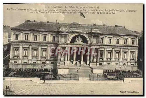 Cartes postales Palais de justice Nantes