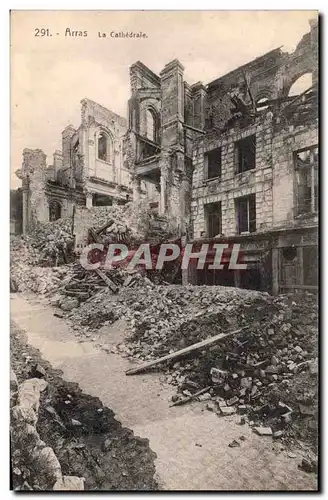 Ansichtskarte AK Militaria Arras La cathedrale