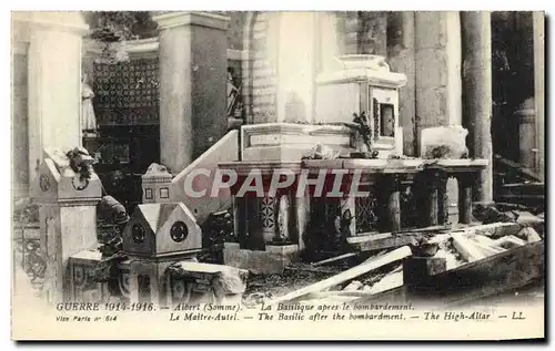 Ansichtskarte AK Militaria Albert La basilique apres le bombardement