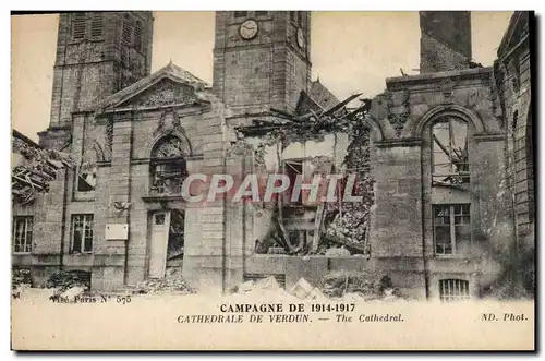Cartes postales Militaria Cathedrale de Verdun