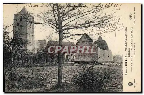 Ansichtskarte AK Militaria Villers au Bois L'eglise