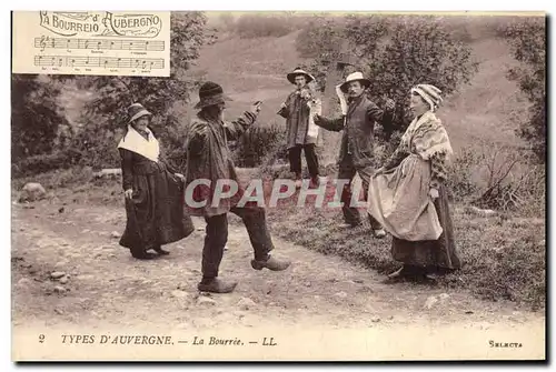 Ansichtskarte AK Folklore Auvergne La Bourree