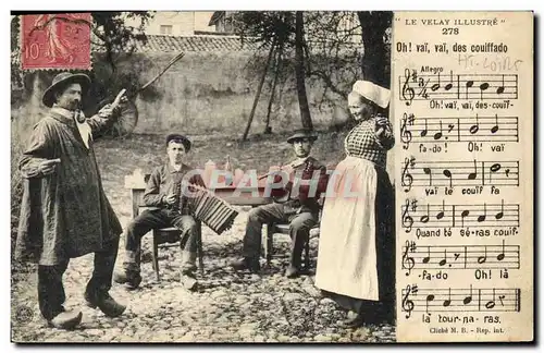 Ansichtskarte AK Folklore Auvergne La Bourree