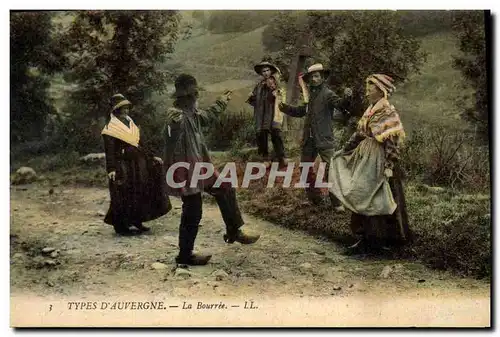 Ansichtskarte AK Folklore Auvergne La Bourree