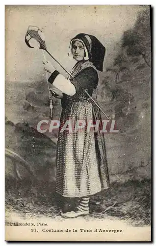 Ansichtskarte AK Folklore Costume de la Tour d'Auvergne