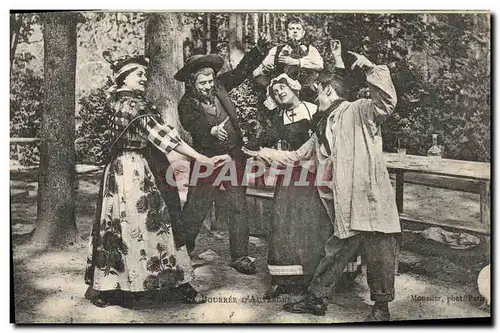 Ansichtskarte AK Folklore Auvergne La bourree