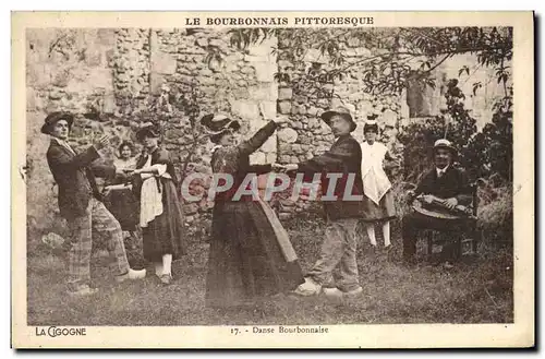 Ansichtskarte AK Folklore Danse Bourbonnaise